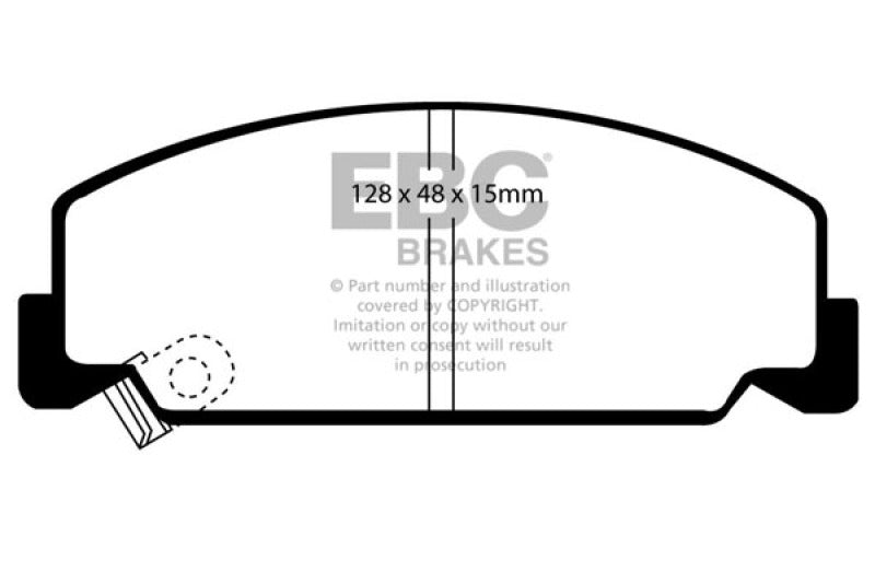 EBC 84-85 Honda Accord Sedan 1.8 Greenstuff Front Brake Pads - Black Ops Auto Works