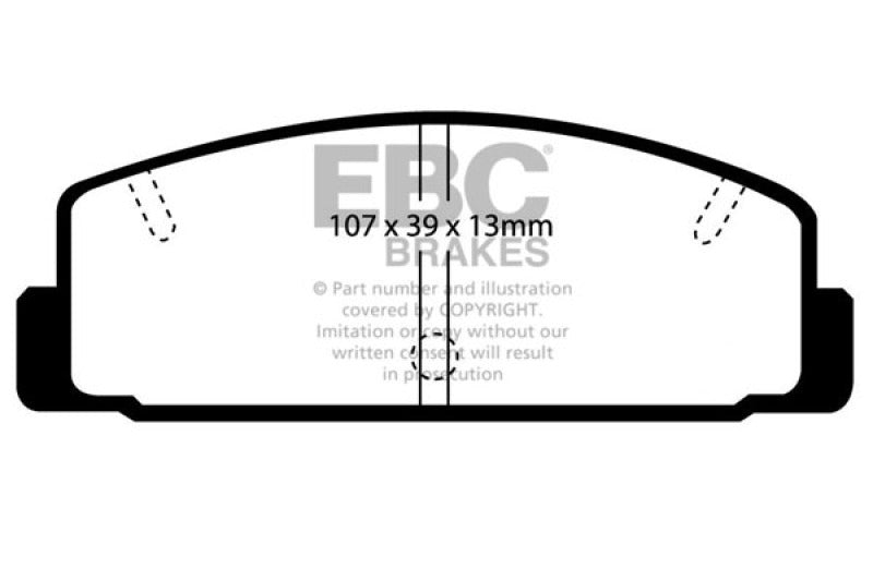 EBC 86-89 Mazda RX7 2.4 (1.3 Rotary)(Vented Rear Rotors) Bluestuff Rear Brake Pads - Black Ops Auto Works