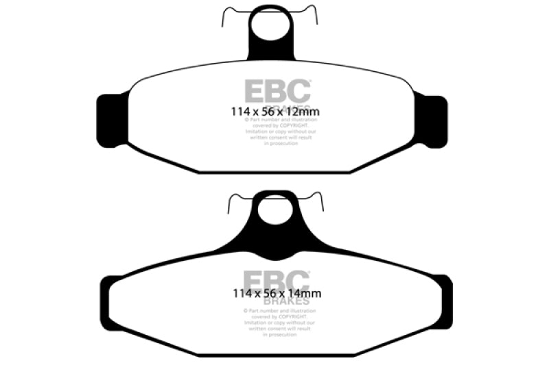 EBC 90-00 Aston Martin Vantage 5.3 (Twin Supercharged)(AP) Yellowstuff Rear Brake Pads - Black Ops Auto Works