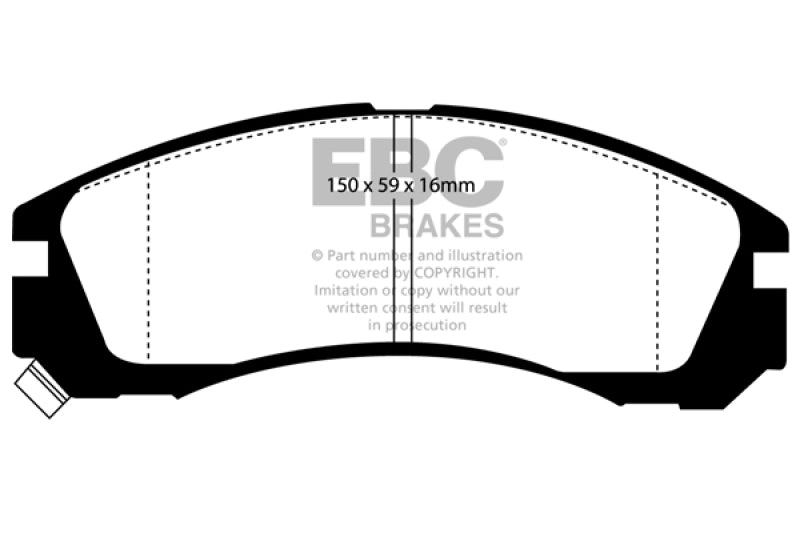 EBC 91-96 Dodge Stealth 3.0 2WD Redstuff Front Brake Pads - Black Ops Auto Works