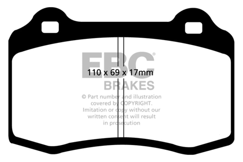 EBC 92-00 Dodge Viper 8.0 Yellowstuff Front Brake Pads - Black Ops Auto Works