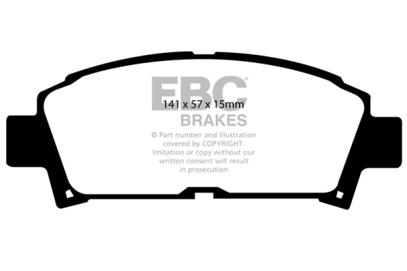 EBC 93-95 Toyota MR2 2.0 Turbo Redstuff Front Brake Pads - Black Ops Auto Works