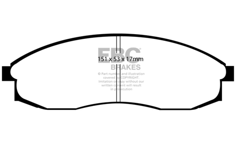 EBC 93-98 Nissan Skyline (R33) 2.5 GTS Redstuff Front Brake Pads - Black Ops Auto Works