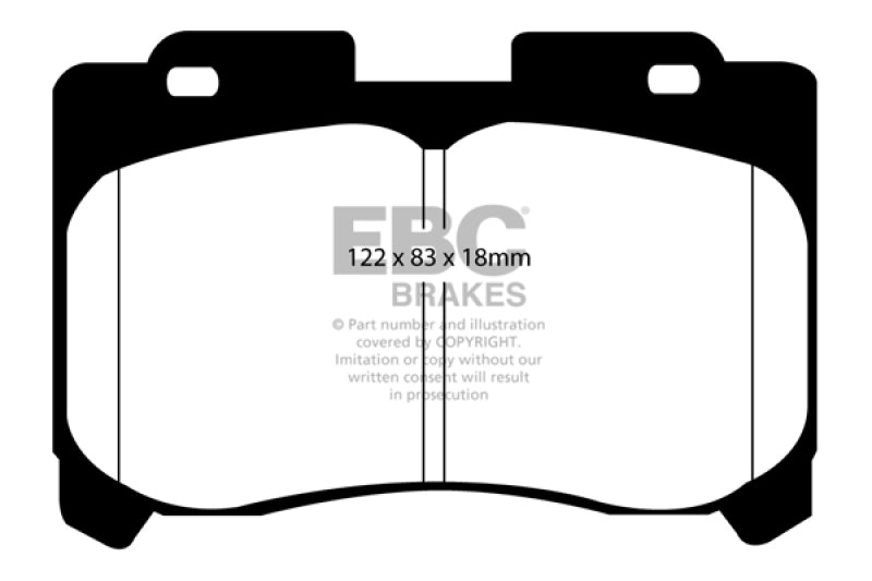 EBC 93-98 Toyota Supra 3.0 Twin Turbo Redstuff Front Brake Pads - Black Ops Auto Works