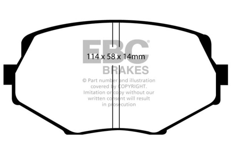 EBC 94-01 Mazda Miata MX5 1.8 Yellowstuff Front Brake Pads - Black Ops Auto Works