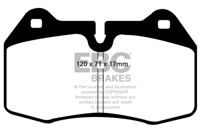 EBC 94-99 BMW M5 3.8 (E34) Yellowstuff Front Brake Pads - Black Ops Auto Works