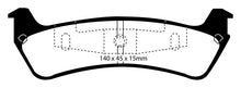 Load image into Gallery viewer, EBC 95-01 Ford Explorer 4.0 2WD Yellowstuff Rear Brake Pads - Black Ops Auto Works