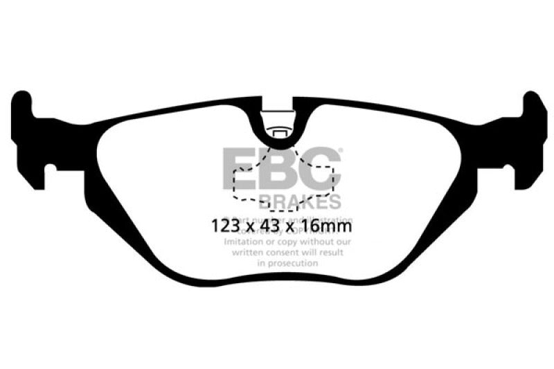 EBC 96-98 BMW Z3 1.9 Yellowstuff Rear Brake Pads - Black Ops Auto Works