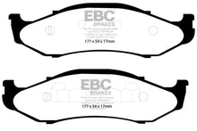 Load image into Gallery viewer, EBC 97-99 Jeep Cherokee 2.5 82mm High Rotors Extra Duty Front Brake Pads - Black Ops Auto Works
