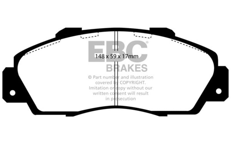 EBC 97 Acura CL 3.0 Redstuff Front Brake Pads - Black Ops Auto Works