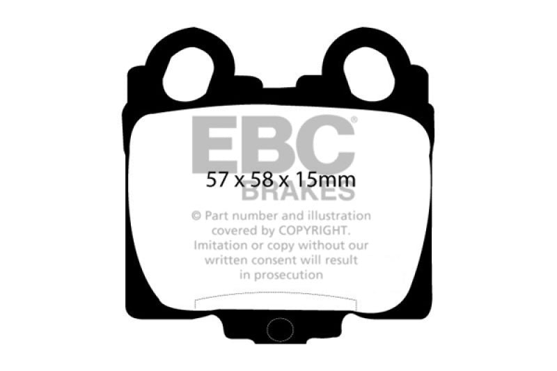 EBC 98-05 Lexus GS300 3.0 Yellowstuff Rear Brake Pads - Black Ops Auto Works