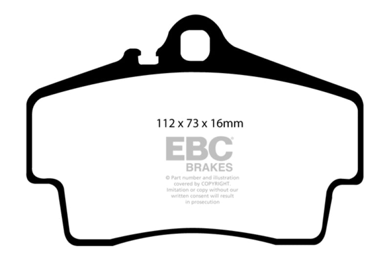 EBC 98-05 Porsche 911 (996) (Cast Iron Rotor only) 3.4 Carrera 2 Redstuff Rear Brake Pads - Black Ops Auto Works