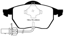 Load image into Gallery viewer, EBC 99-01 Audi A4 1.8 Turbo (B5) Redstuff Front Brake Pads - Black Ops Auto Works