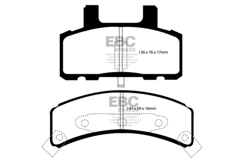 EBC 99-01 Cadillac Escalade 5.7 Greenstuff Front Brake Pads - Black Ops Auto Works
