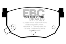 Load image into Gallery viewer, EBC 99-01 Hyundai Elantra 2.0 Ultimax2 Rear Brake Pads - Black Ops Auto Works