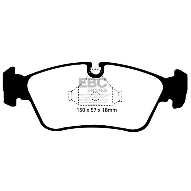 EBC 99-02 BMW Z3 2.5 Greenstuff Front Brake Pads EBC EBCDP21211
