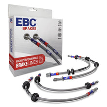 Load image into Gallery viewer, EBC stainless steel braided brake line kit displayed as the primary product photo