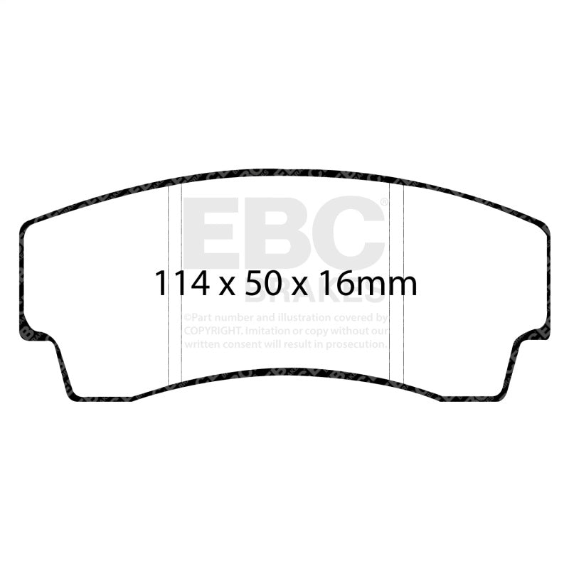 EBC DP4008R Yellowstuff rear brake pads for Noble M12 performance braking