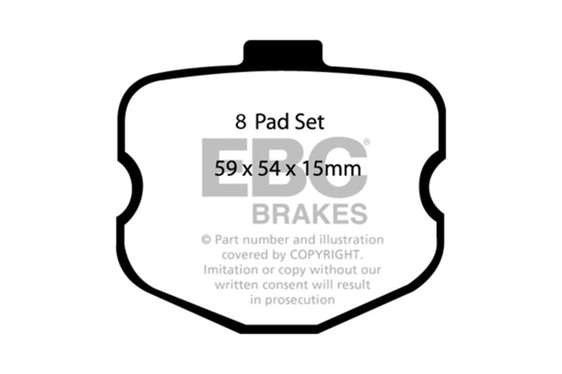 EBC DP81771/2.14SR11 Rear Race Brake Pads, image 1