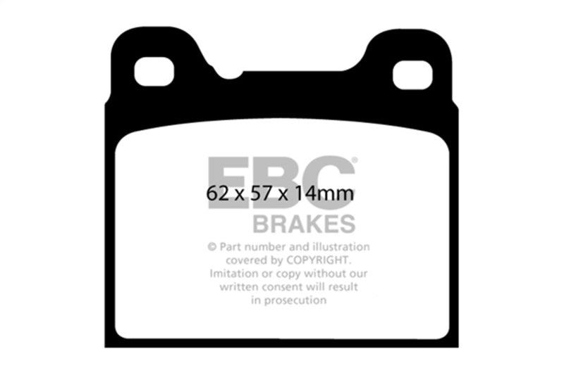 EBC 91-93 Volvo 740 2.3 (ABS) (Girling) Redstuff Rear Brake Pads - EBC DP31043C