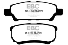 Load image into Gallery viewer, EBC 11-14 Chrysler 200 2.4 Yellowstuff Rear Brake Pads - EBC DP41563R