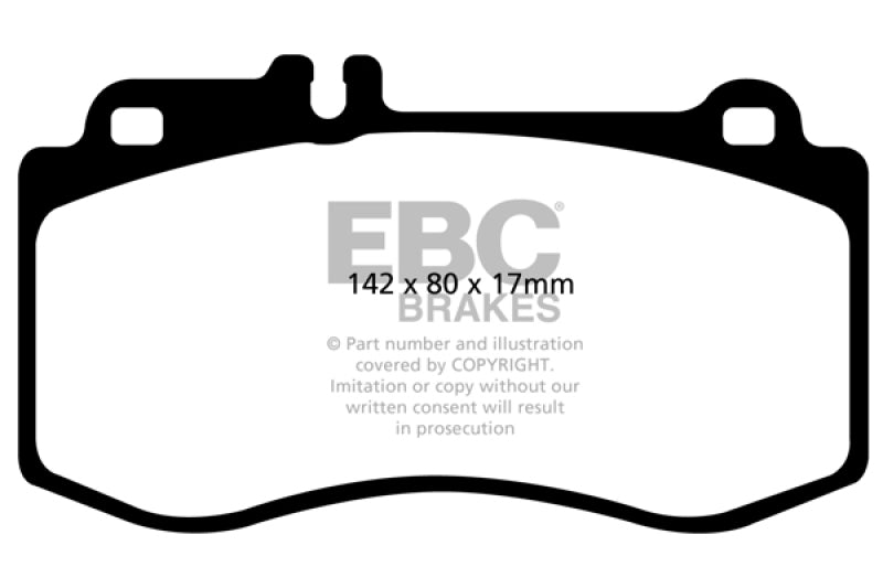 EBC 10+ Mercedes-Benz E350 3.5 AMG Sport Package Yellowstuff Front Brake Pads - EBC DP41857R