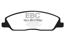 Load image into Gallery viewer, EBC 10-14 Ford Mustang 3.7 Yellowstuff Front Brake Pads - EBC DP41869R