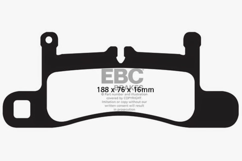 EBC 11+ Porsche Cayenne 3.0 Supercharged Hybrid Bluestuff Rear Brake Pads - EBC DP52098NDX