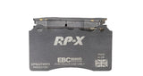 EBC Racing 2021+ BMW M3/M4 (G80/G82/G83) / 2023+ BMW M2 (G97) RP-X Rear Brake Pads