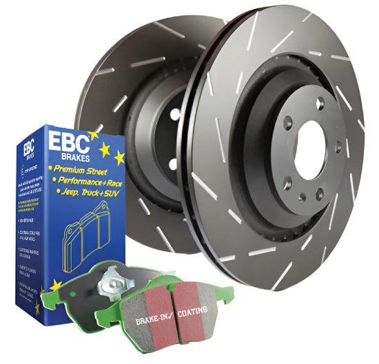 EBC S2 Kits Greenstuff Pads and USR Rotors Rear - EBC S2KR2643