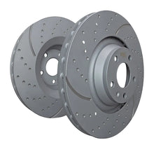 Load image into Gallery viewer, EBC GD1671 rear drilled and slotted brake rotors for 2008-2013 BMW 128i