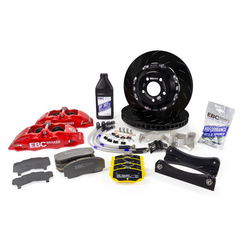 EBC EBC Racing 12-21 Subaru BRZ/Toyota GT86 Red Apollo-4 Calipers 330mm Rotors Front Big Brake Kit