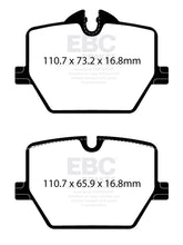 Load image into Gallery viewer, EBC EBC Racing 2020+ Toyota GR Supra 2.0T/3.0T (w/13.6in Rear Rotor) RP-X Race Rear Brake Pads