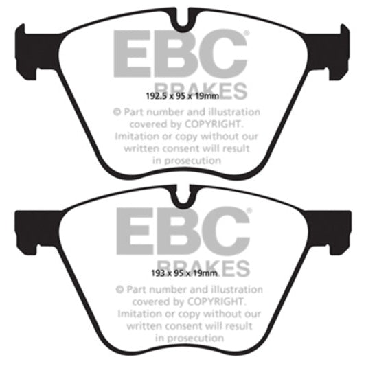 EBCDP32007C EBC Redstuff Pads 2010-2015 BMW X6 xDrive50i Front