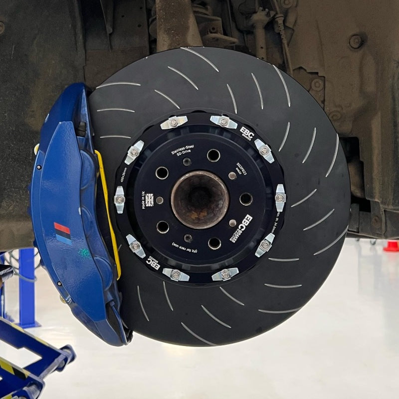 Rotors installed on BMW M6 front brakes