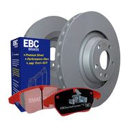 EBC Stage 12 front brake kit S12KF1850 Redstuff pads and RK rotors displayed