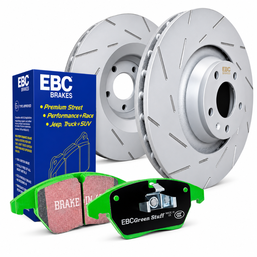 EBC S2KR2690 Greenstuff rear brake pad and rotor kit for 2019-2025 Ram 2500 and 3500 8-lug trucks