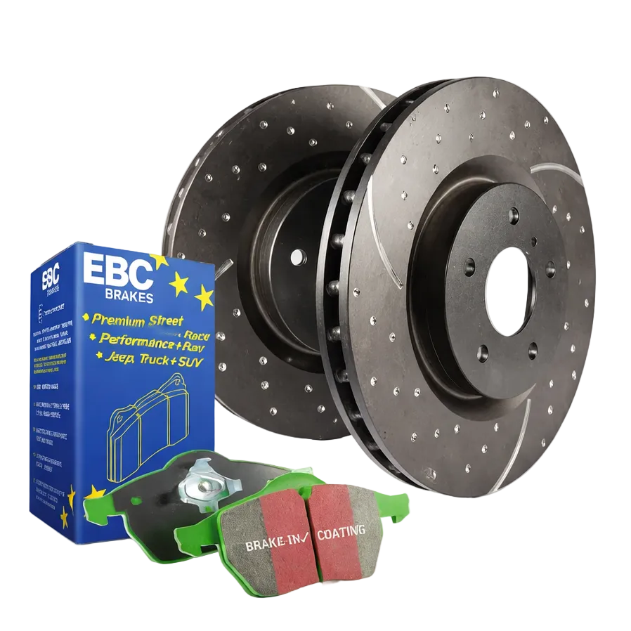 EBC S3KF1384 complete front brake kit with Greenstuff pads and GD rotors