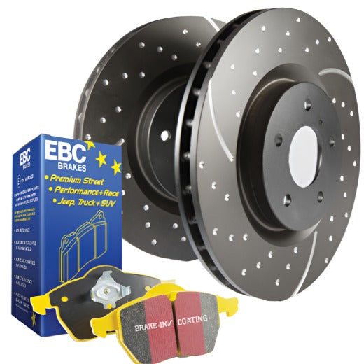 EBC S5 Kits Yellowstuff Pads and GD Rotors-Brake Rotors - Slot & Drilled-EBC-