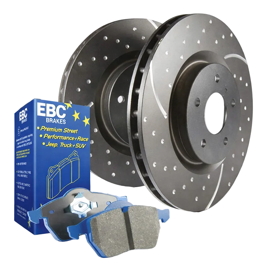EBC S6 front brake pad and rotor kit full view