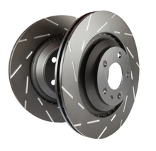 Load image into Gallery viewer, EBC Ultimax 2015+ Chevrolet SS 6.2 Rear Black Dash Sport Slotted Rotor Set - Black Ops Auto Works