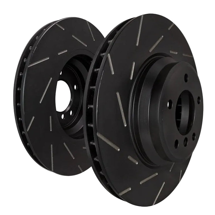 EBC USR slotted front brake rotors pair full view