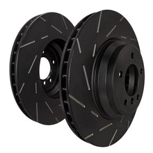 Load image into Gallery viewer, EBC USR slotted front brake rotors pair full view