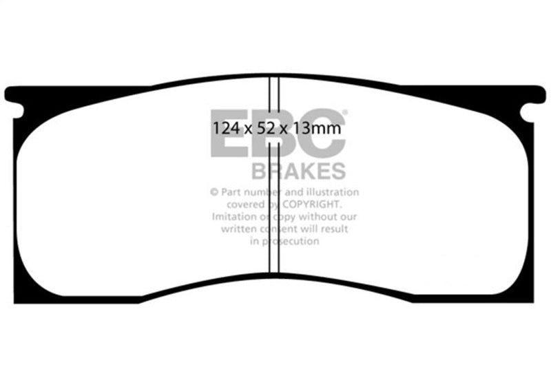 EBC EBCDP41157R Yellowstuff Front Brake Pads Dodge Dart 1965-69