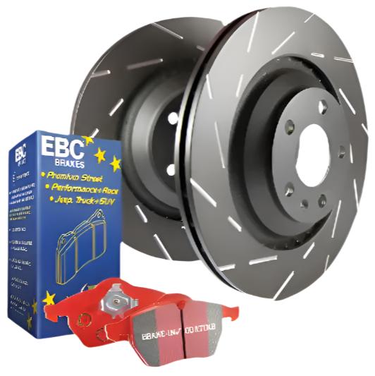 EBCS4KR1554-EBC S4 Kits Redstuff Pads and USR Rotors-Brake Rotors - Slotted-EBC