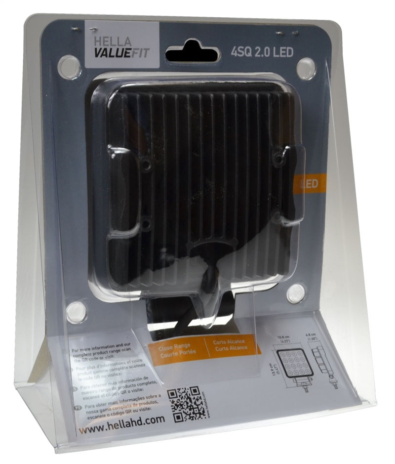 Hella ValueFit LED Work Lamps 4SQ 2.0 LED MV CR BP-Work Lights-Hella