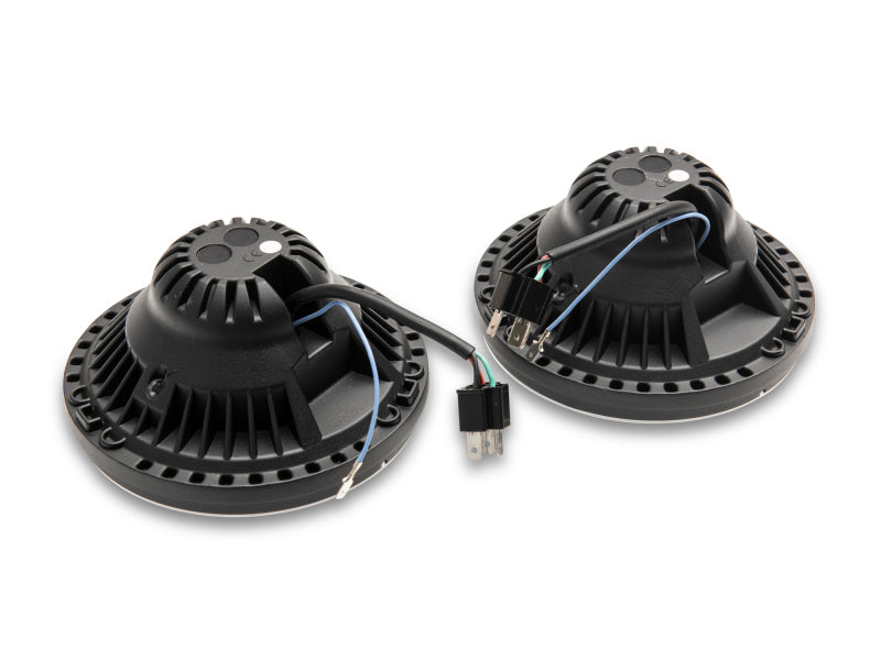 RAXJ132813-Raxiom 07-18 Jeep Wrangler JK Axial Series LED Headlights- Black Housing (Clear Lens)-Headlights-Raxiom