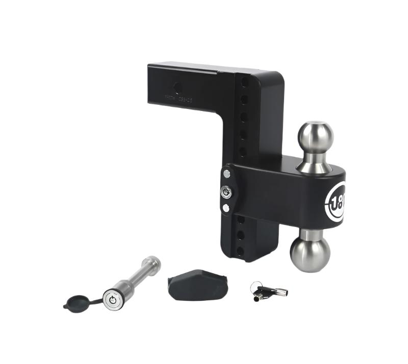 WEILTB8-2.5-KA-CER-BLA-Weigh Safe 180 Hitch 8in Drop Hitch & 2.5in Shank (10K/18.5K GTWR) w/WS05 - Black Cerakote-Hitch Ball Mounts-Weigh Safe