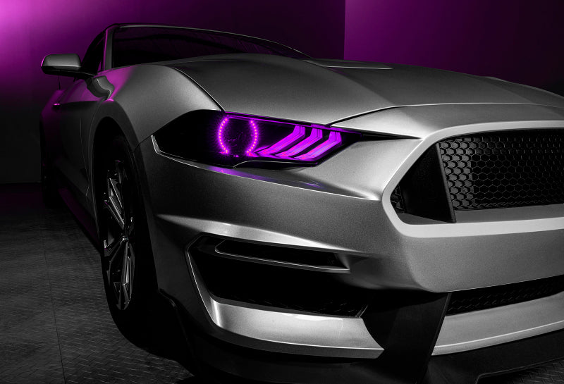 ORL1446-332-Oracle 18-21 Ford Mustang Dynamic DRL w/ Halo Kit & Sequential Turn Signal - ColorSHIFT SEE WARRANTY-Headlights-ORACLE Lighting