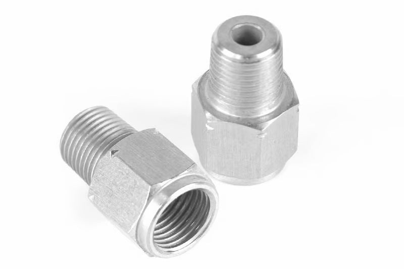 HALHT-010922-Haltech M10 x 1.0 to 1/8 NPT Adaptor Thread M10 x 1.0 Female to 1/8NPTF Male-Wiring Connectors-Haltech